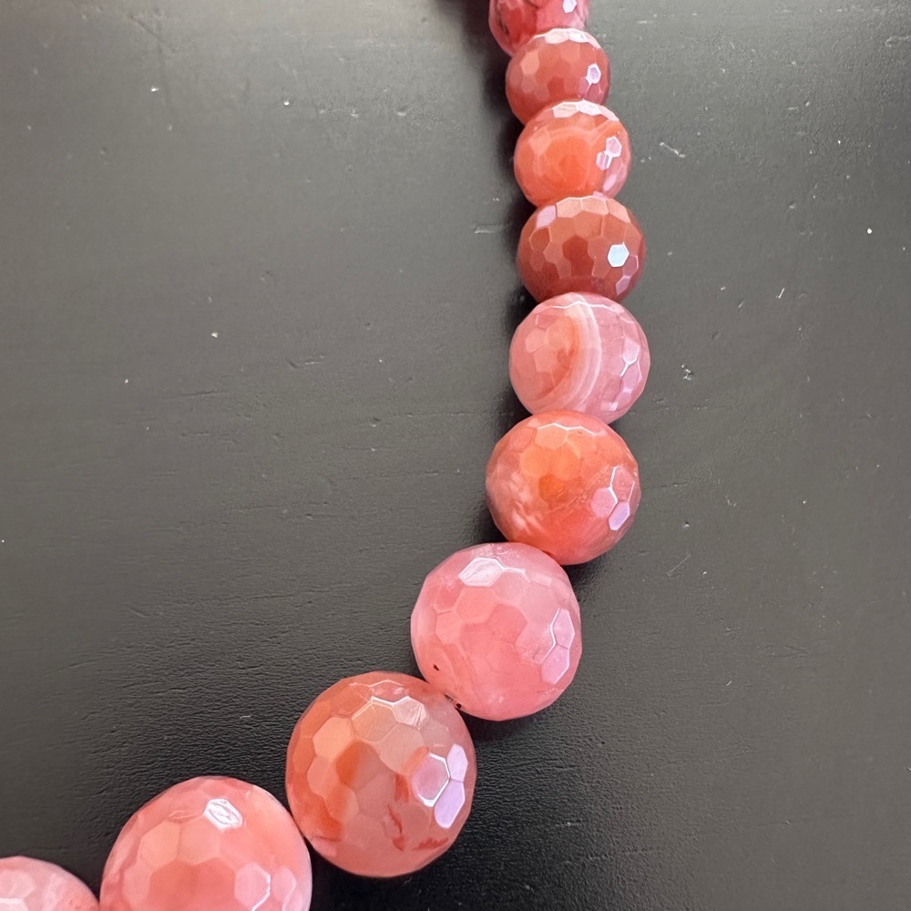 Hessonite faucet bead necklace by Mine Finds Jay King - Picture 10 of 11